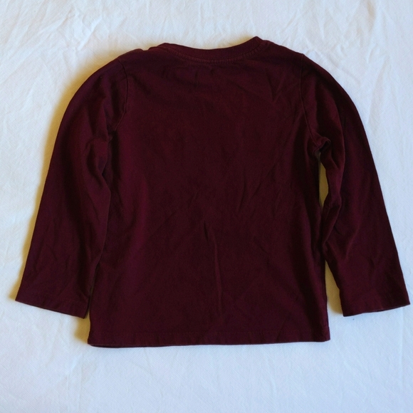 children's place maroon smile graphic long sleeve shirt 3T toddler unisex - Picture 6 of 6